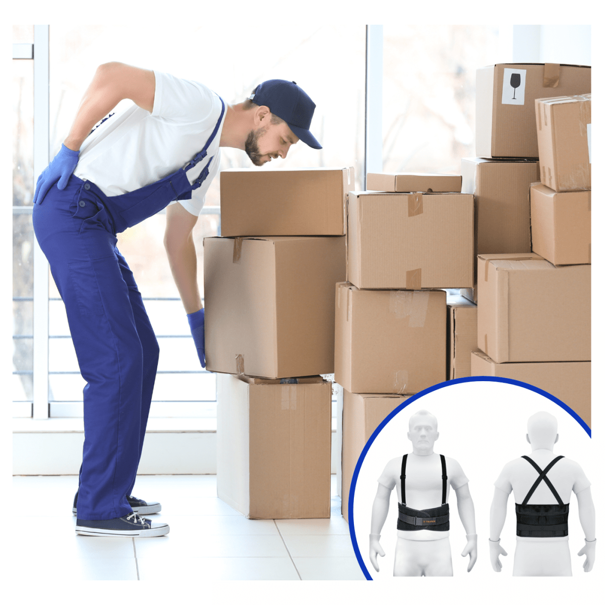 Faja lumbar con tercer cinturón talla M Truper5