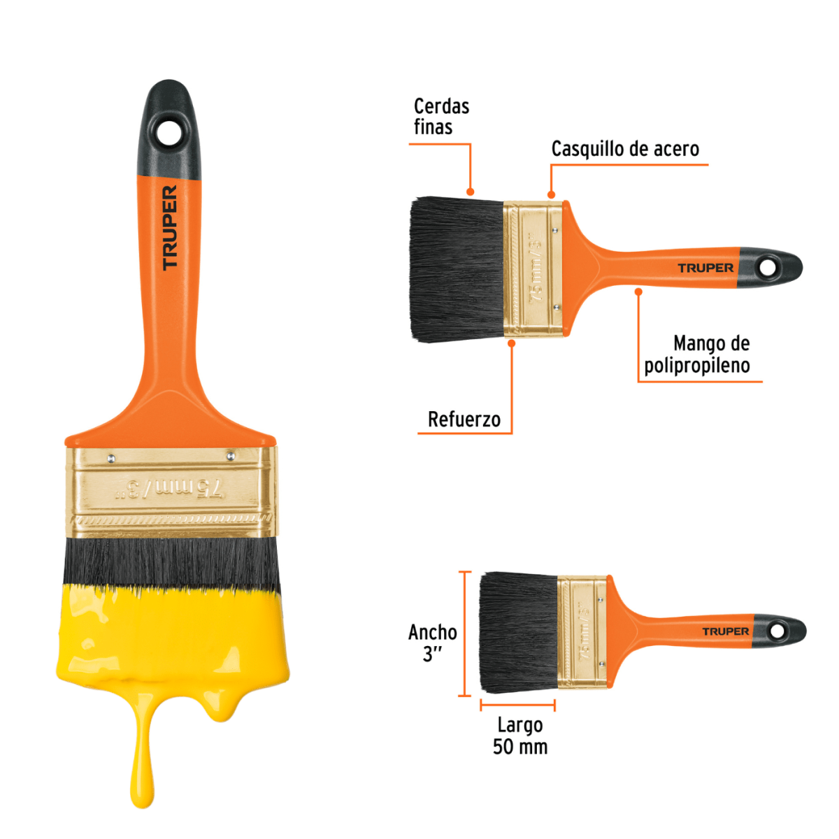 Escalera multiposición 16 peldaños + kit pintor fino Truper12