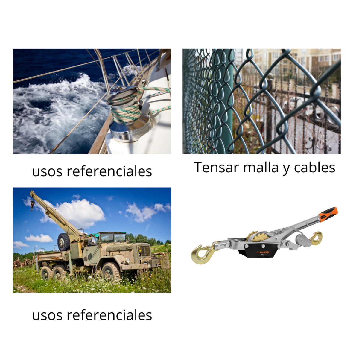 Templadora con ratchet de 4 toneladas, Truper2