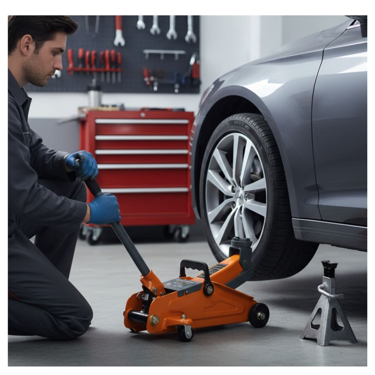 Gata tipo lagarto 2 toneladas de 30 movimientos con maletín Truper5