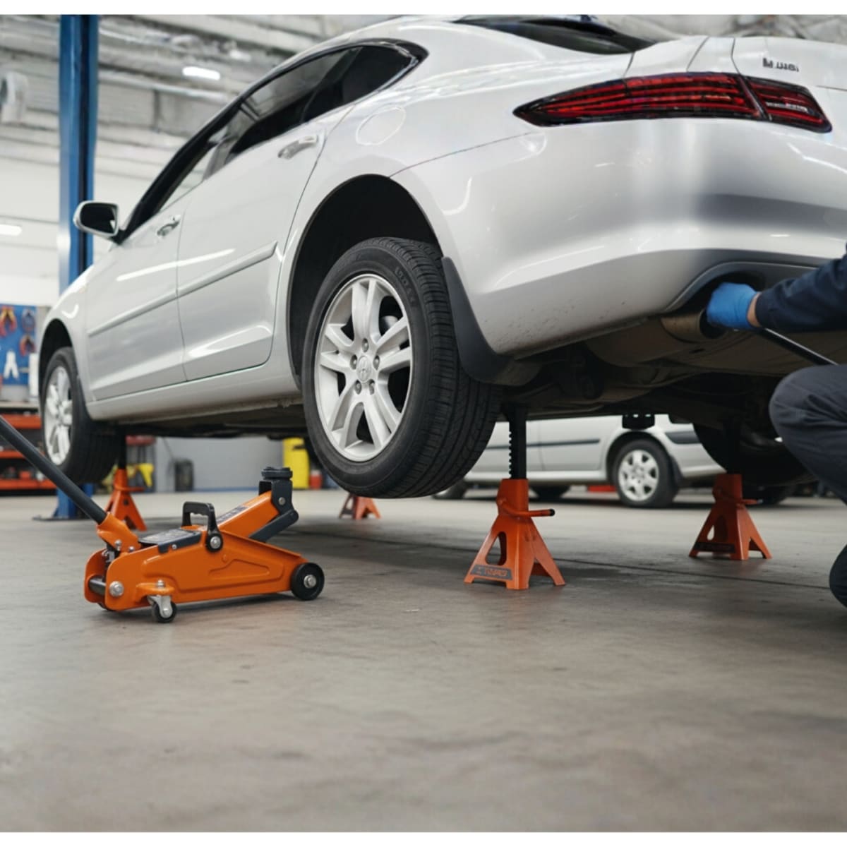 Gata lagarto Gata Caimán 2 Tnl +2 Caballetes de Auto de 3tnl Truper14