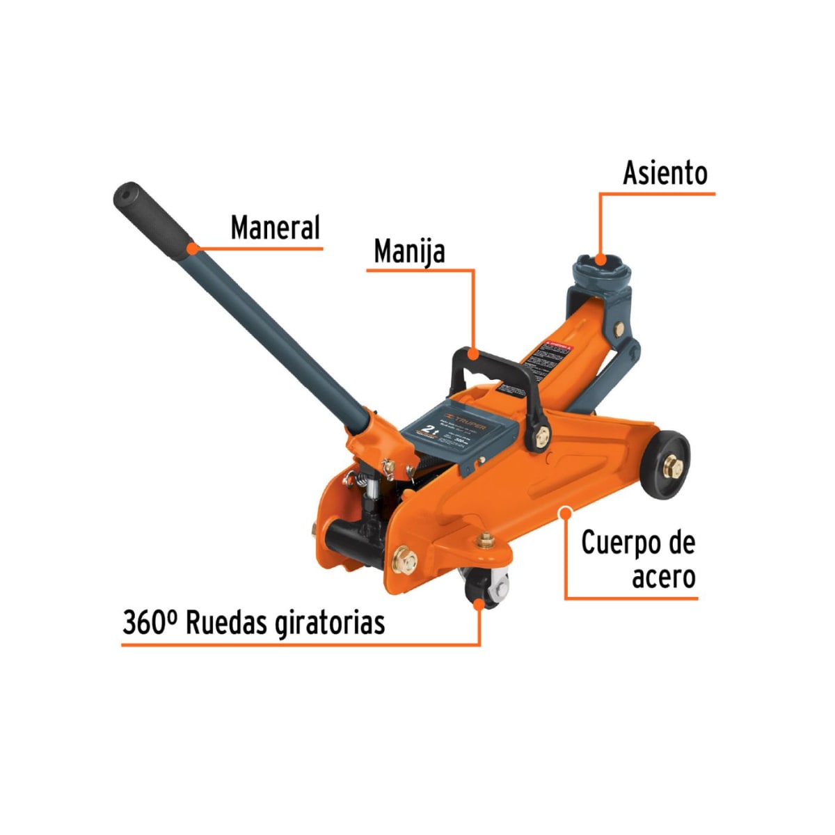 Combo gata 2 tn + caballete 3tn + caja de herramientas Truper2