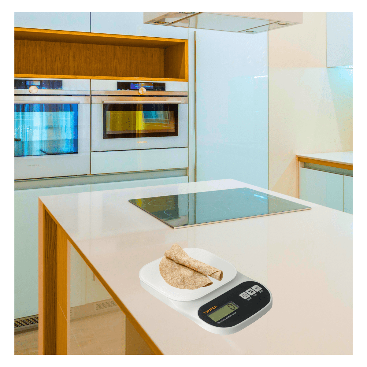 Balanza digital de cocina de vidrio 5 Kg Truper6