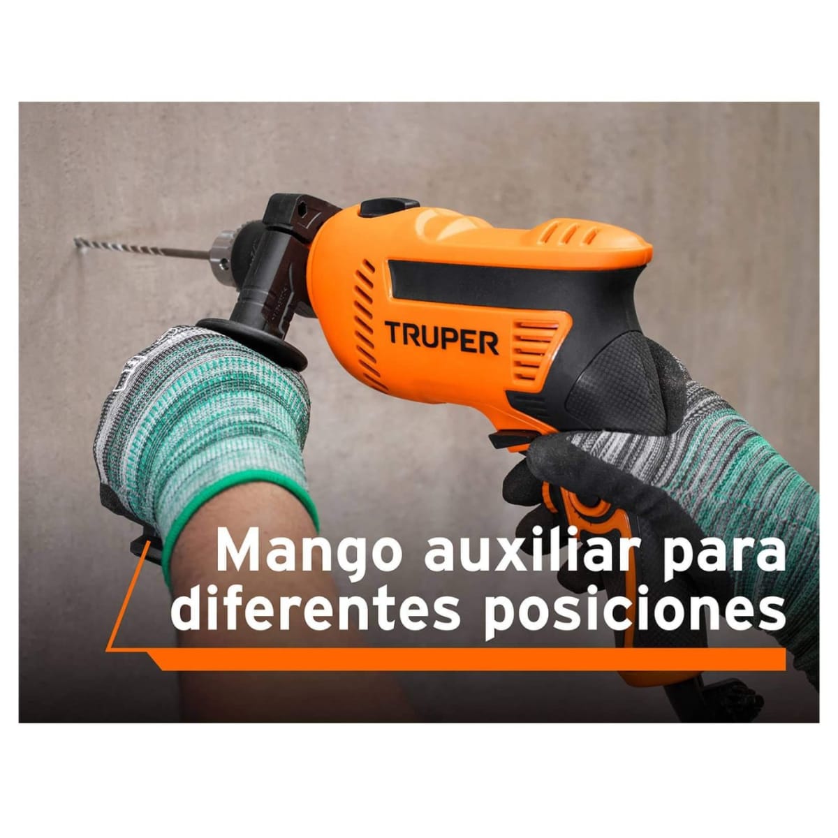 Taladro 600w + caja de herramientas + puntas y brocas 100pzas Truper4