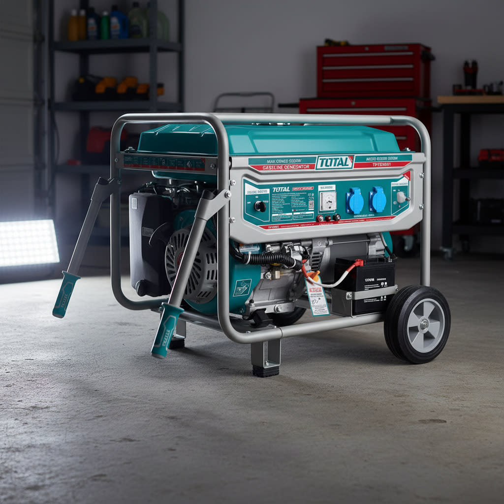 Generador gasolinero 5500w con arrancador eléctrico industrial Total6