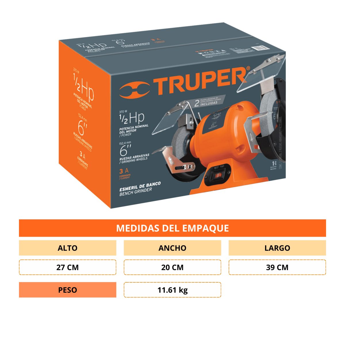 Esmeril amoladora de banco 6