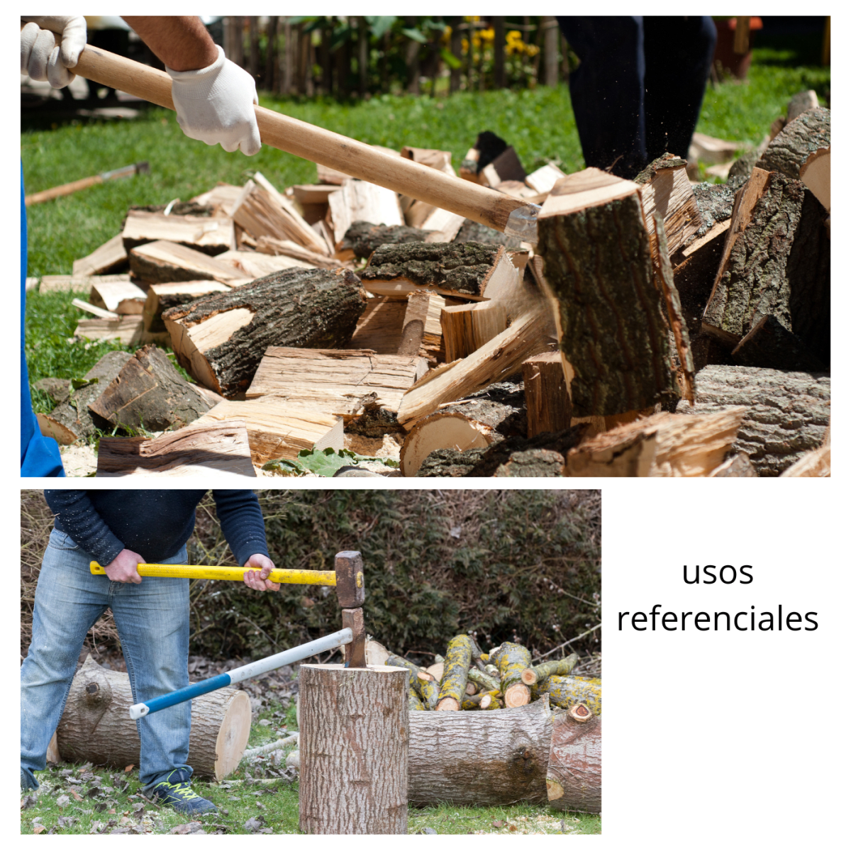 Comba octagonal 16 lb mango de madera 36