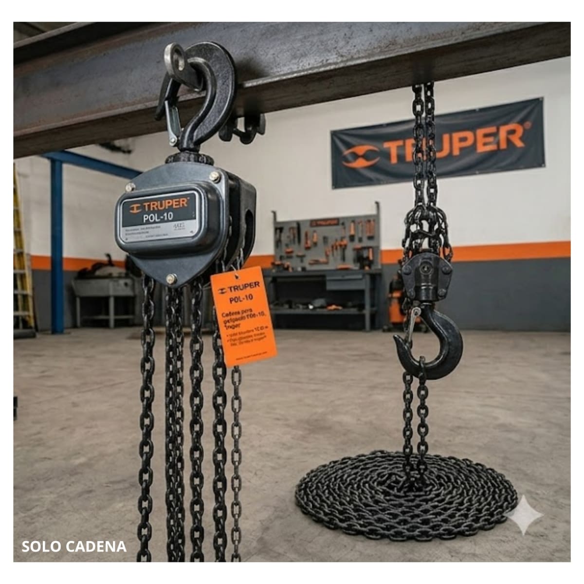 Cadena para tecle POL-10, Truper2