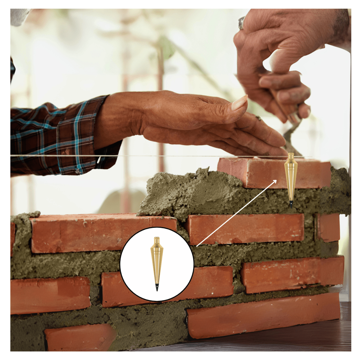 Plomada de latón 454 g Truper5