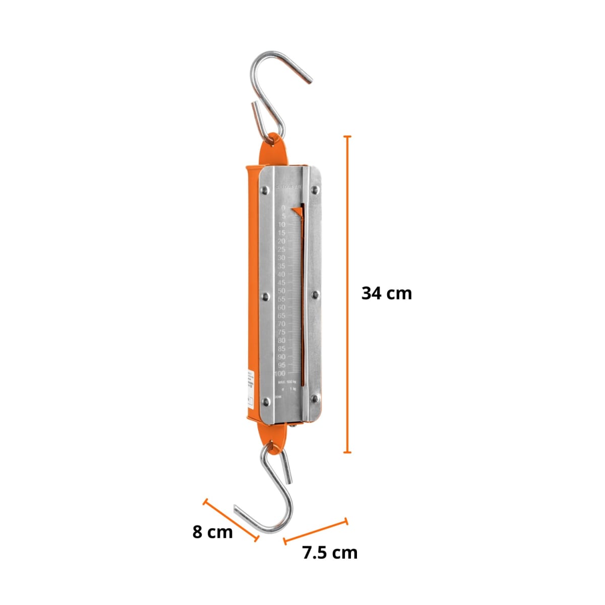 Balanza romana de resorte 100kg Truper3