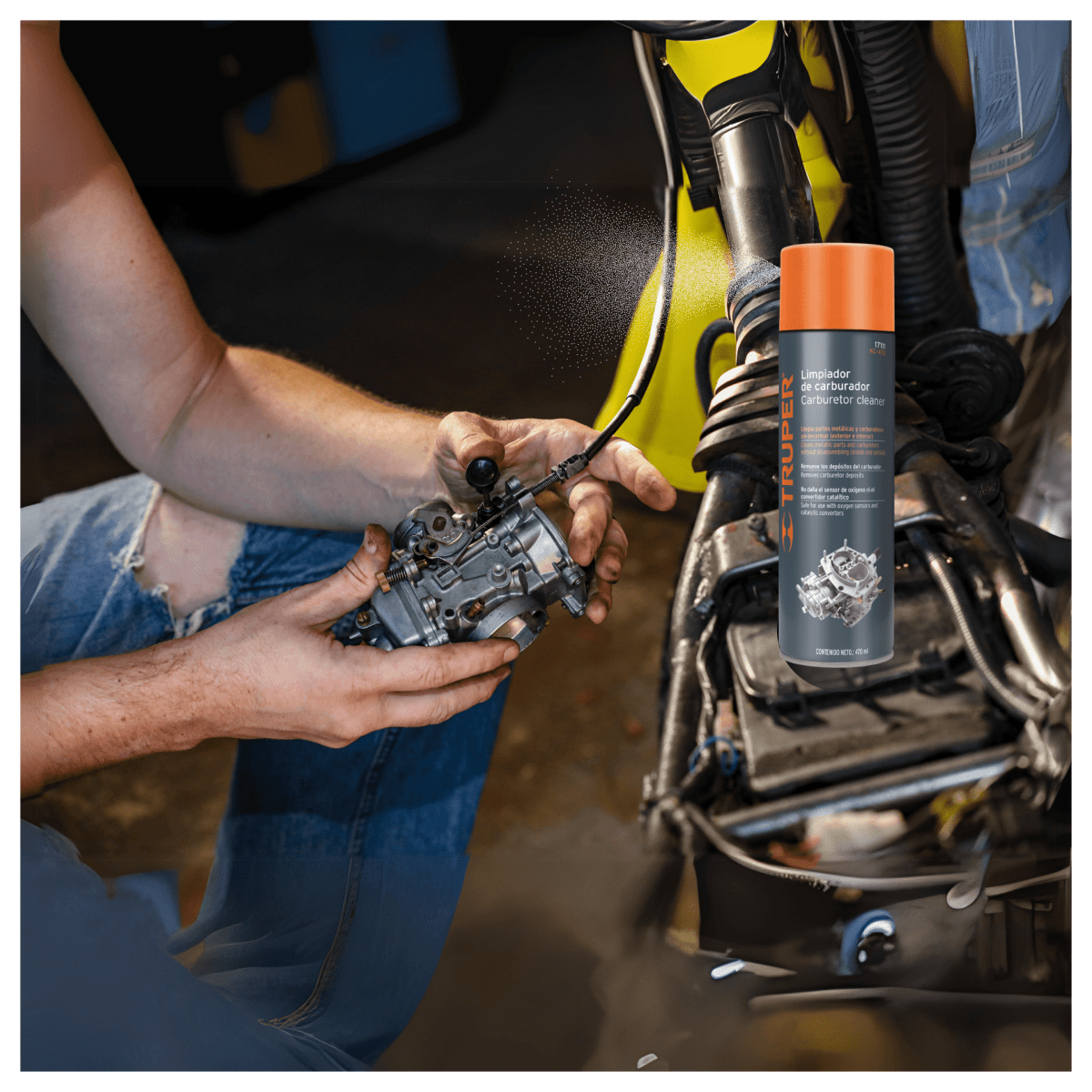 Limpiador de carburador 470ml (16oz) Truper4