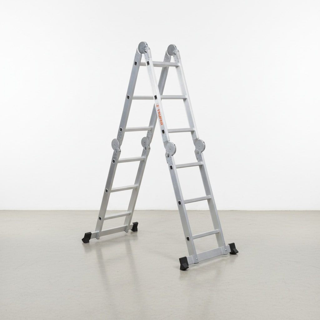 Escalera multiposición 12 peldaños soporta 200Kg Truper2