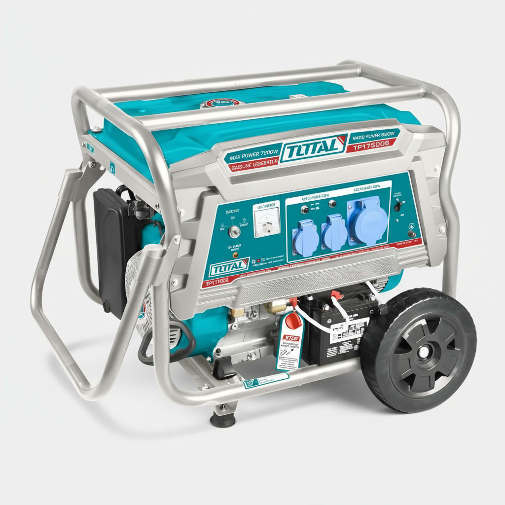 Generador gasolinero 7500w con arrancador eléctrico industrial Total2