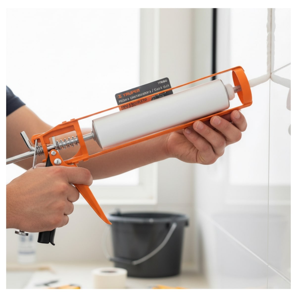 Aplicador de silicona tipo esqueleto Truper4