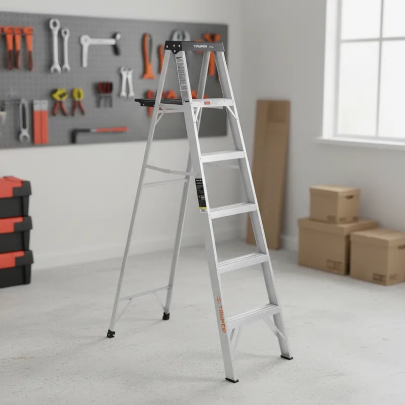 Escalera Tipo Tijera 5 Peldaños Soporta 150 Kg Truper2