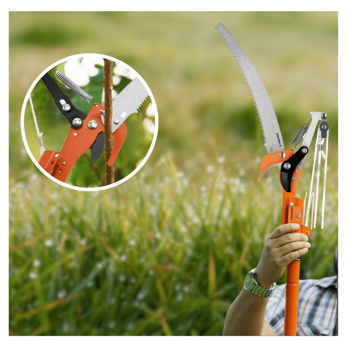Tijera de poda cortador de ramas altas 2.40 m Truper6