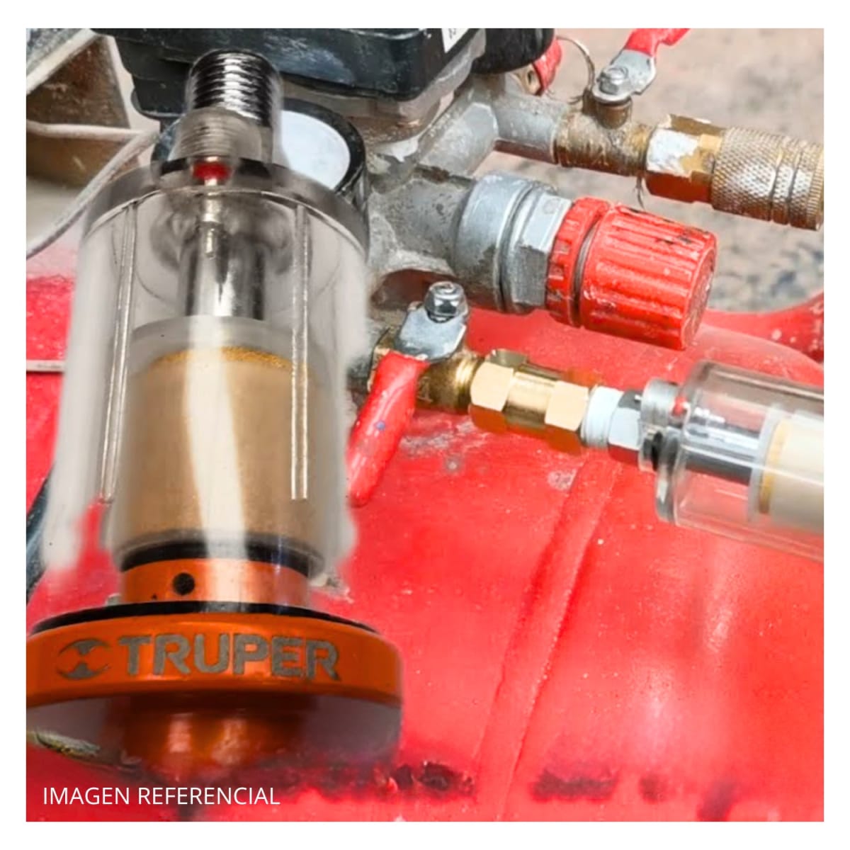 Regulador de aire con manómetro Filtro separador de agua y aceite6