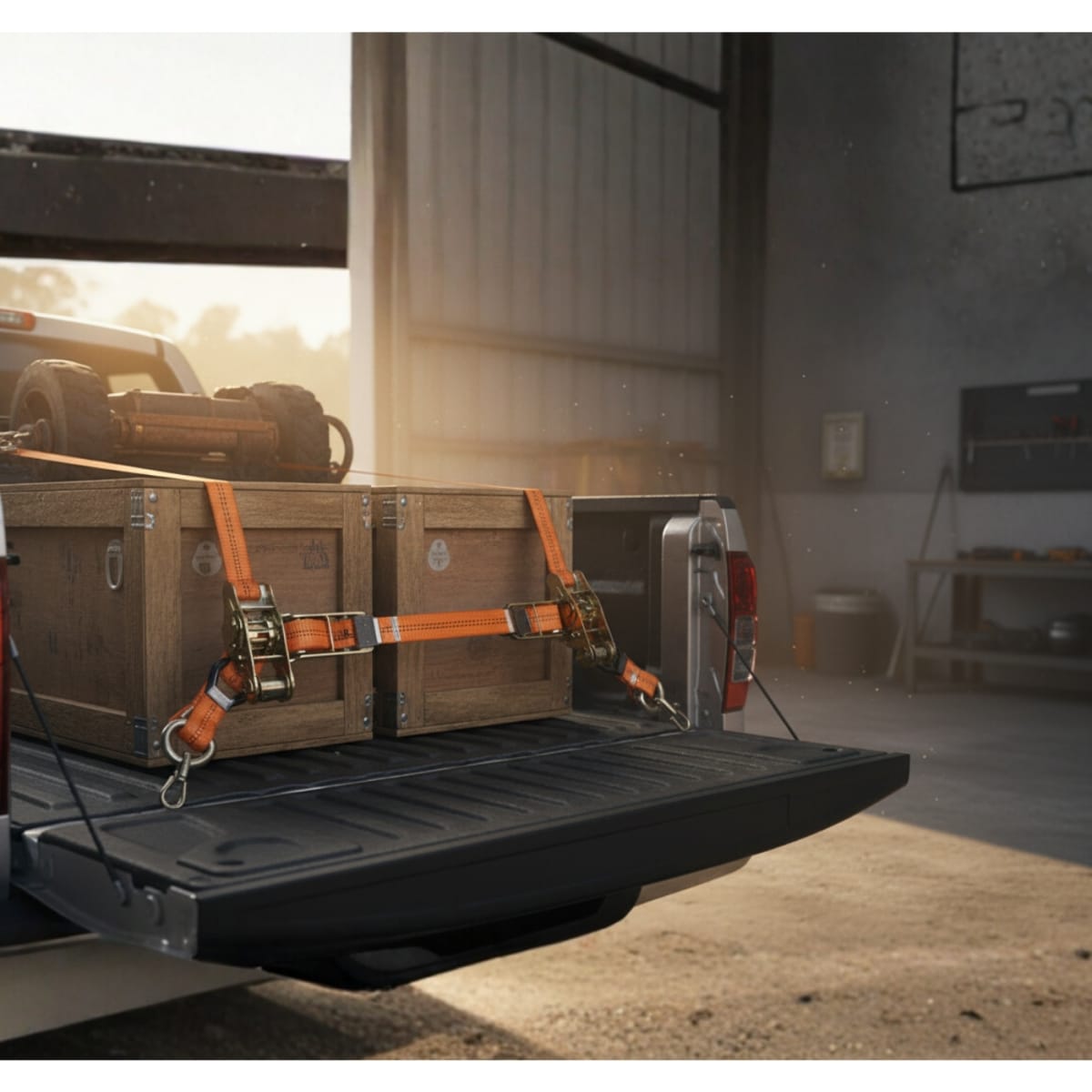 Juego de 2 sujetadores con ratchet carga máxima 1125 kg Truper5