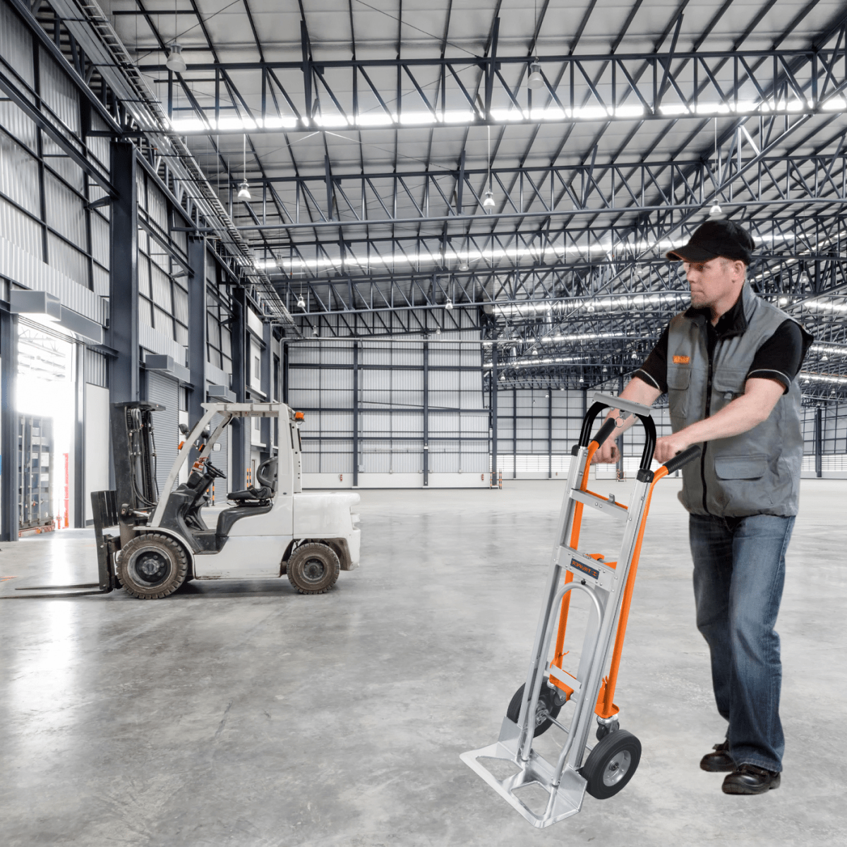 Carreta de carga convertible de aluminio soporta 350Kg Truper7