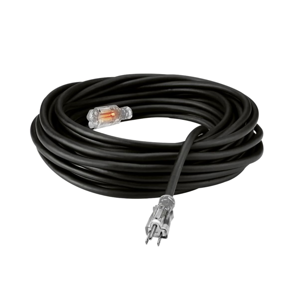 EXTENSION NEGRA INDUS. DE 1 TOMA C/FOCO D/NEON C/TIERRA 5M 14AWG HL1