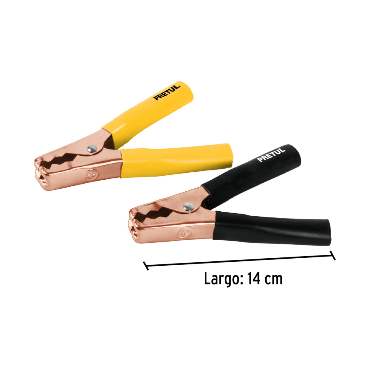 Caballete con 2 cocodrilos para cables pasa corriente, Pretul3