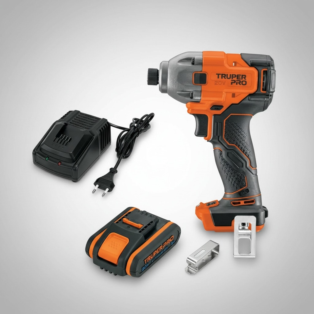 Atornillador de Impacto 20V +1 Bateria 2Ah+ Cargador Truper7