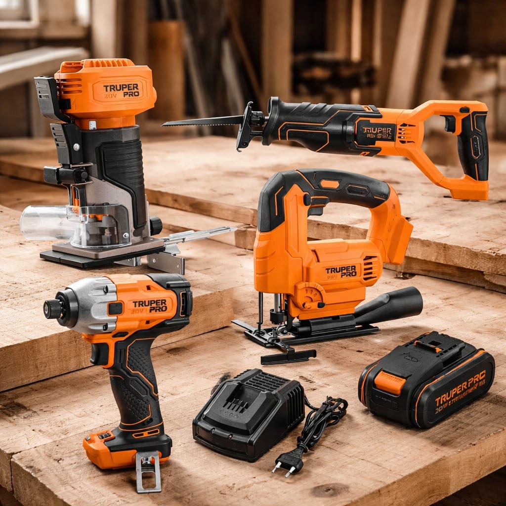 Ruteadora + S. Sable+ Caladora + Atornillador Impacto Truper2