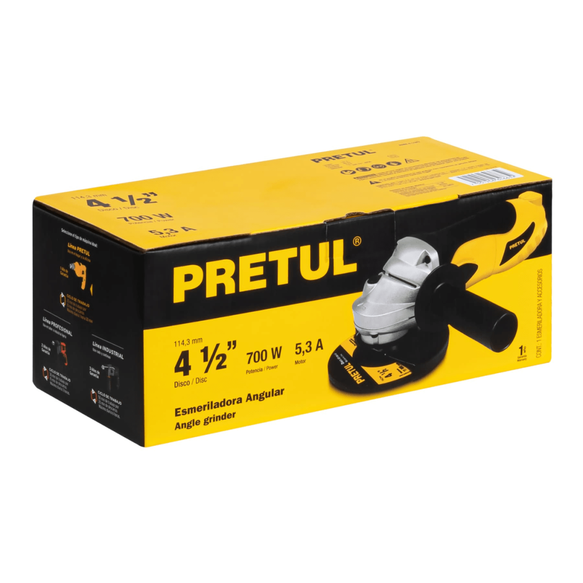 Amoladora pretul 700w + soporte para amoladora universal4