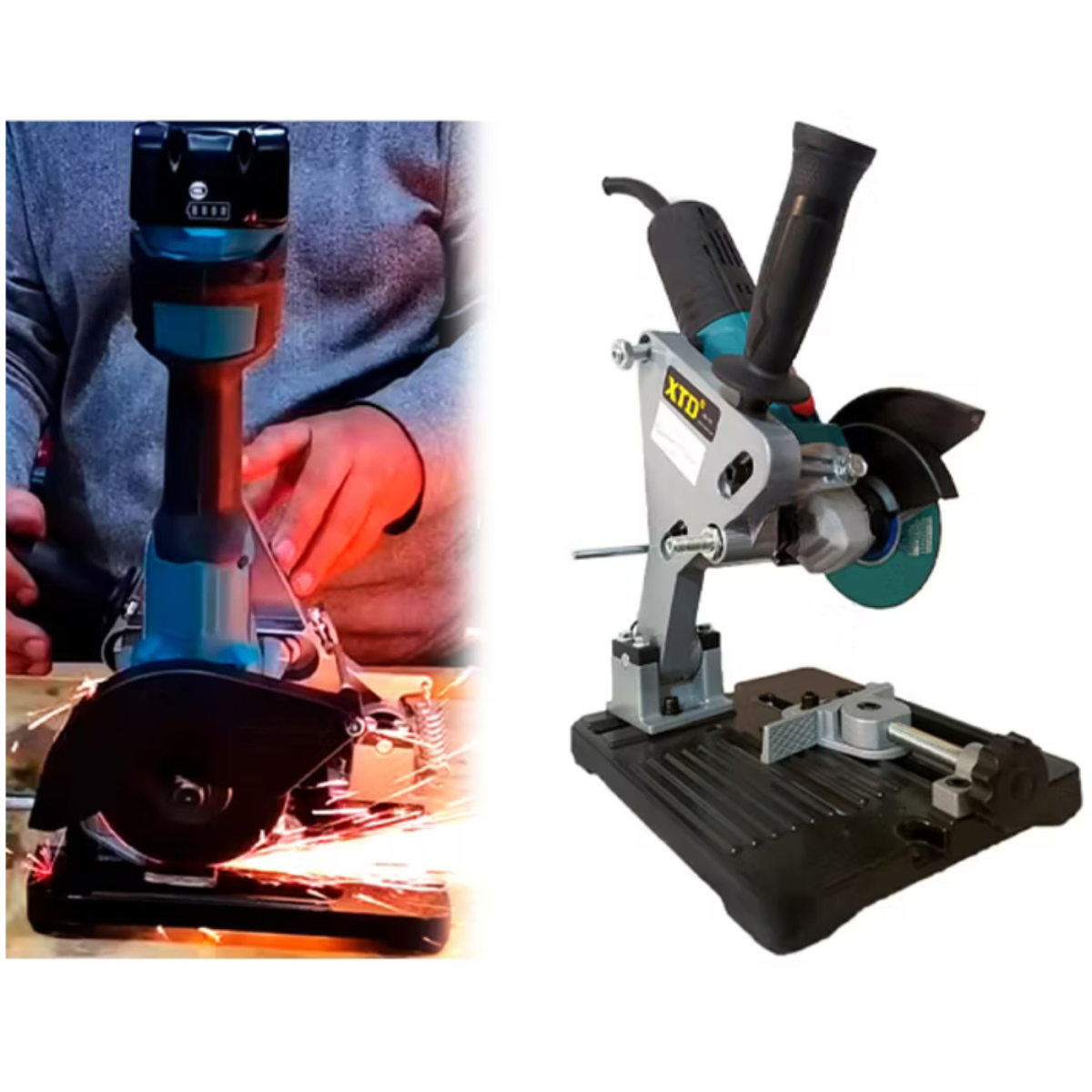 Amoladora pretul 700w + soporte para amoladora universal7