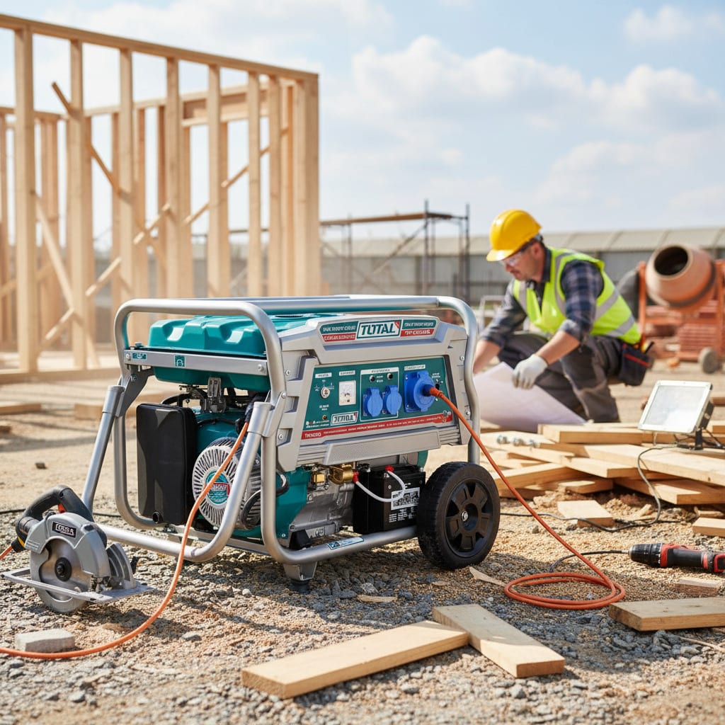 Generador gasolinero 6500w con arrancador eléctrico industrial Total5