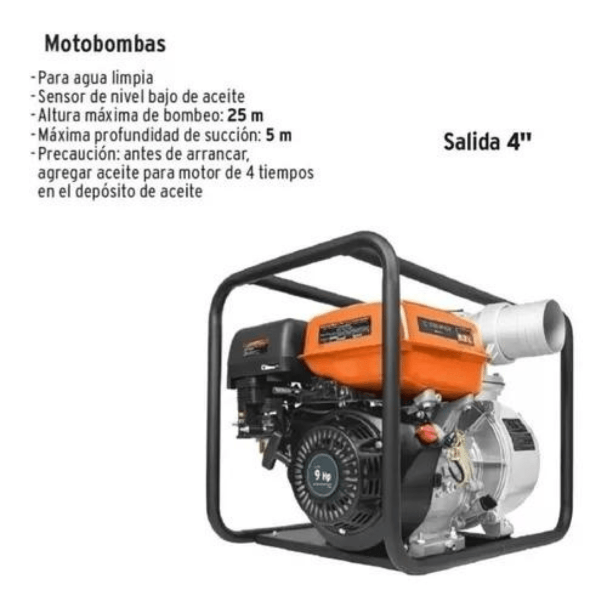 Motobomba autocebante 4