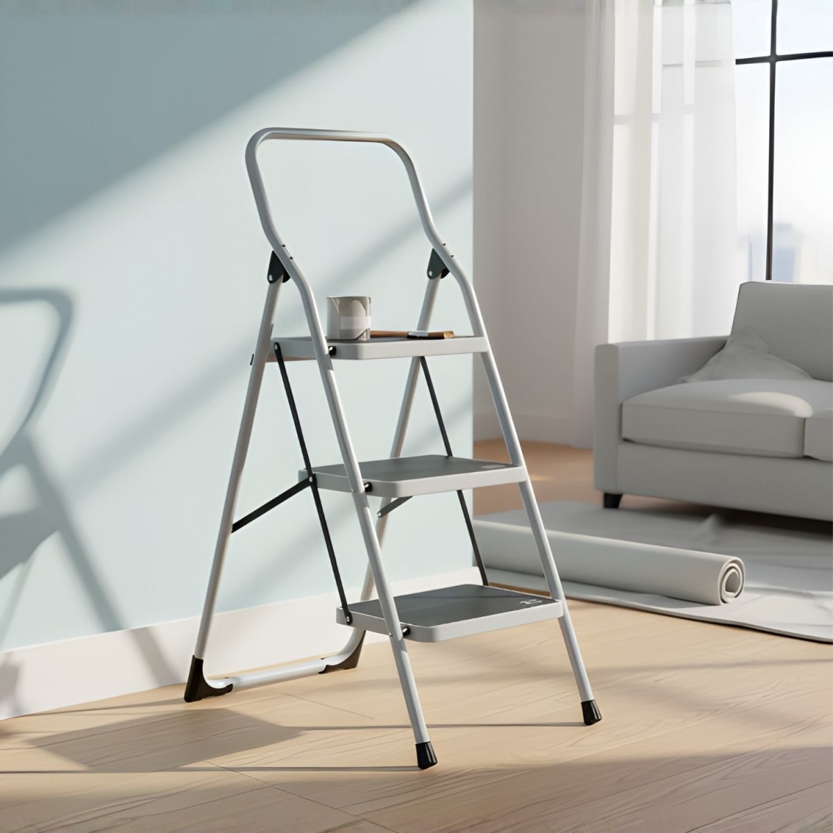 Escalera Tubular 3 Peldaños Pretul2