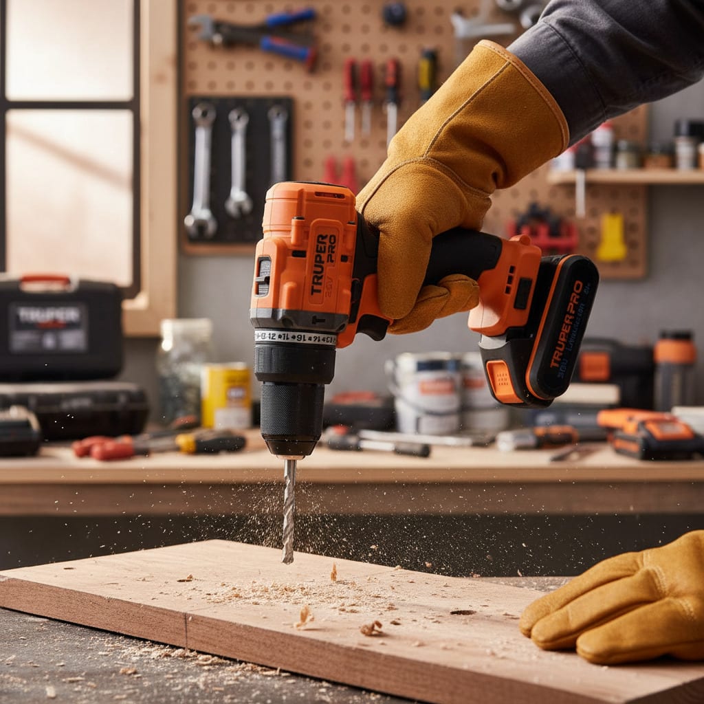 Taladro Percutor 20V + 1 Bateria 2 Ah + Cargador Truper3