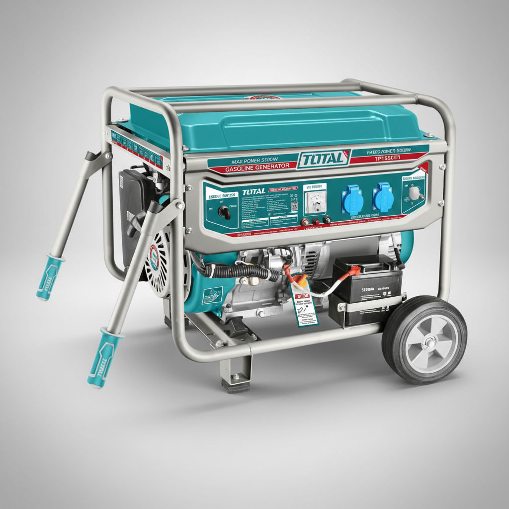 Generador gasolinero 5500w con arrancador eléctrico industrial Total2