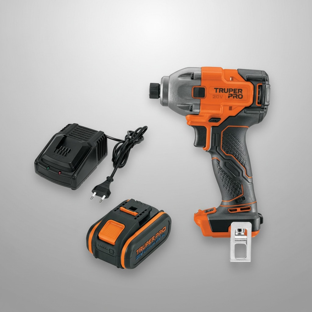 Atornillador de Impacto 20V +1 Bateria 4Ah+ Cargador Truper7