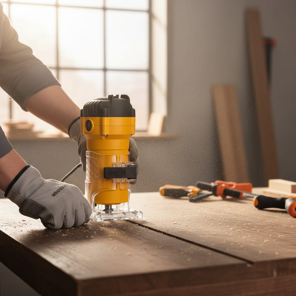 Ruteadora fresadora de palma 600w Ingco6