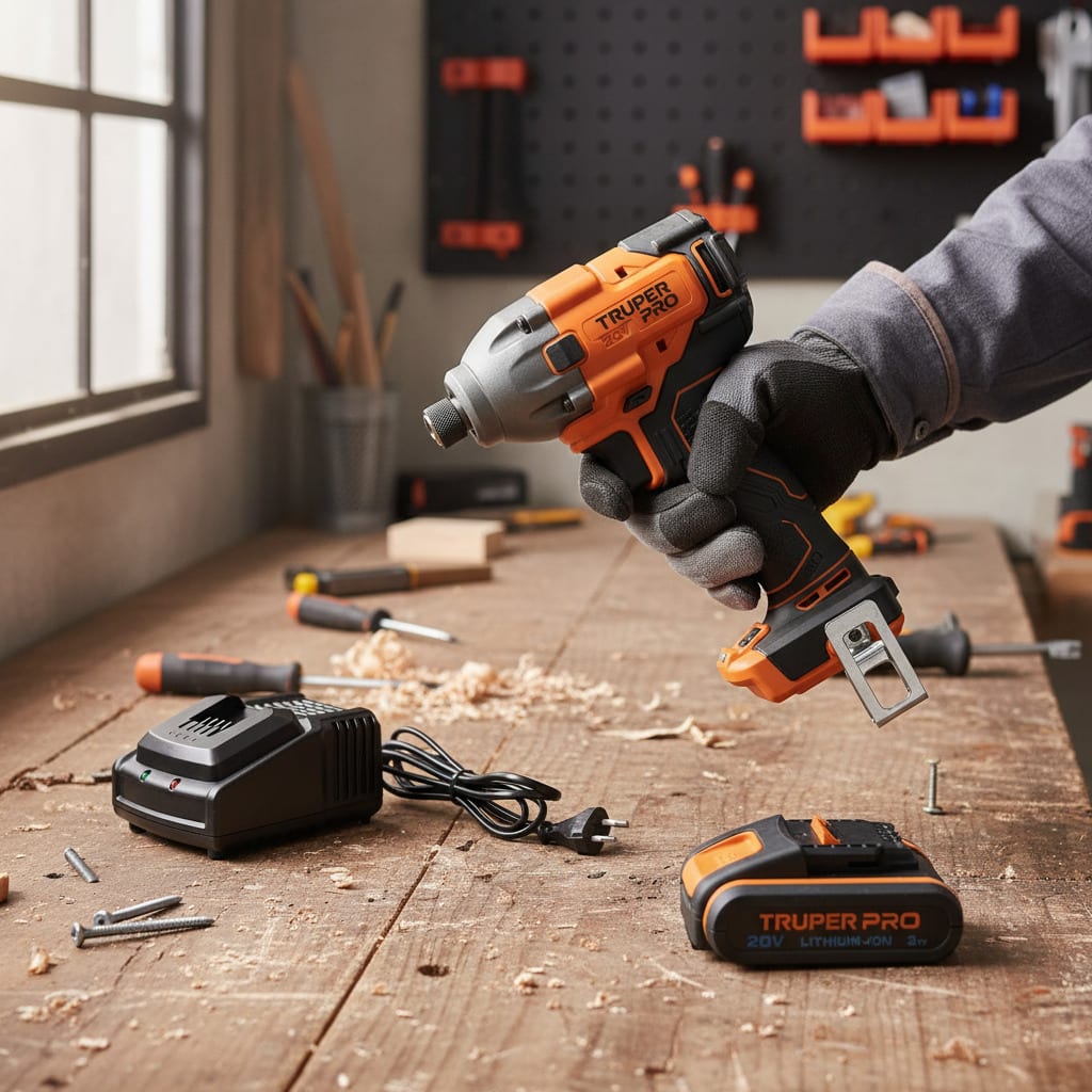 Atornillador de Impacto 20V +1 Bateria 2Ah+ Cargador Truper2