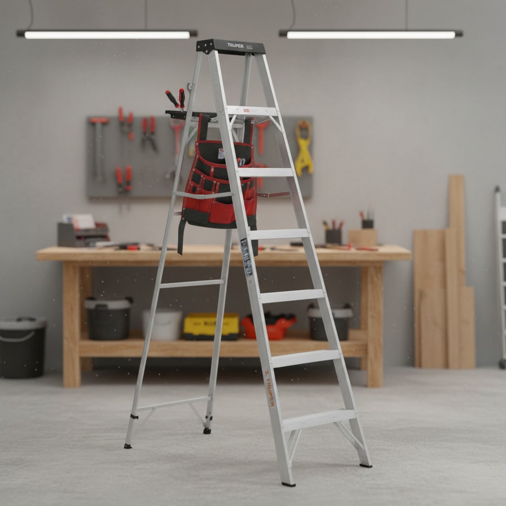 Escalera Tipo Tijera 6 Peldaños Soporta 150 Kg Truper2