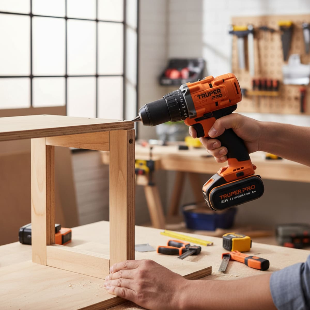 Taladro Atornillador 20V + 1 Bateria 4Ah + Cargador Truper8