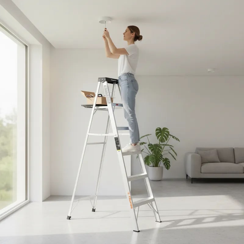 Escalera Tipo Tijera 5 Peldaños Soporta 150 Kg Truper3