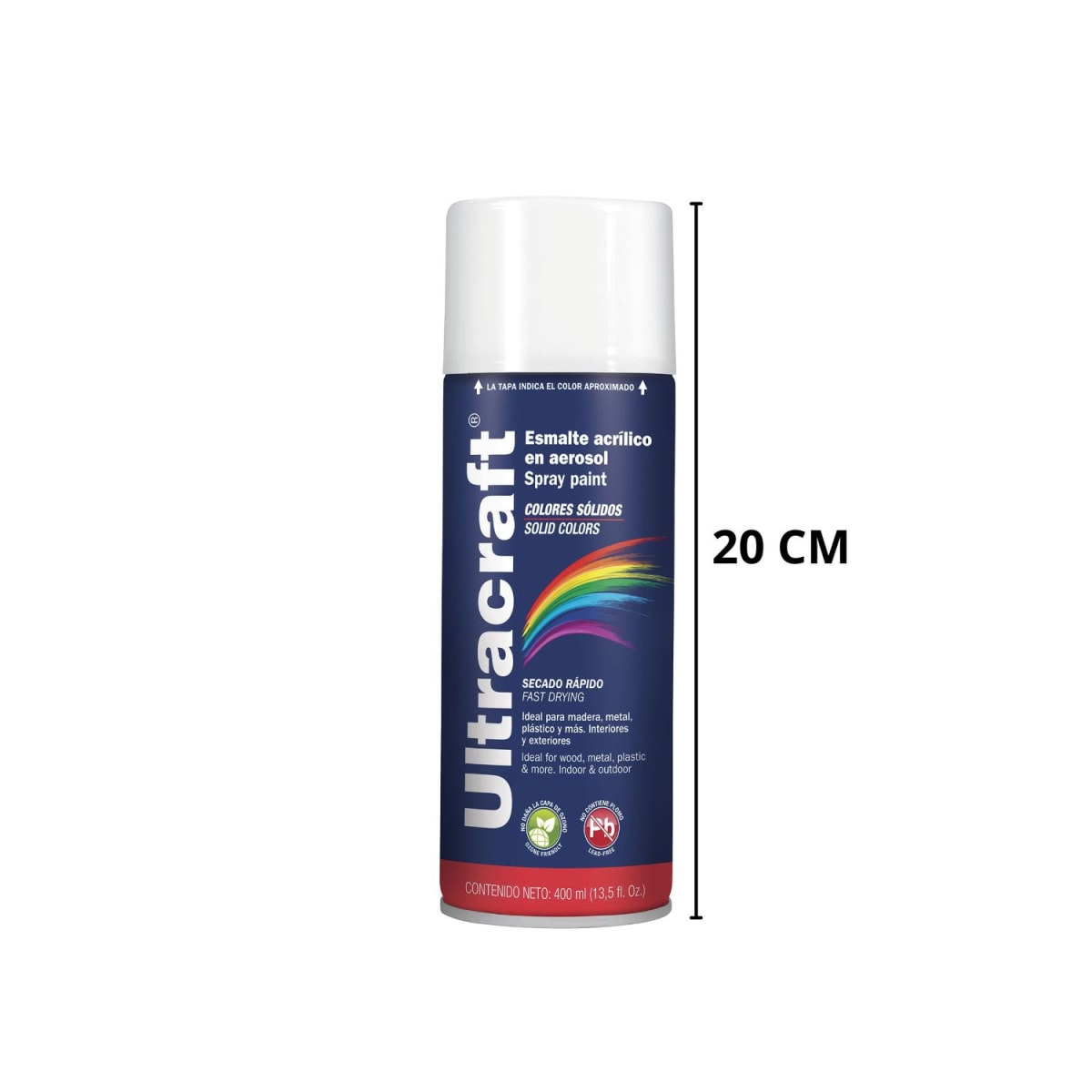 Pintura spray color Blanco Brillante  ULTRACRAF3