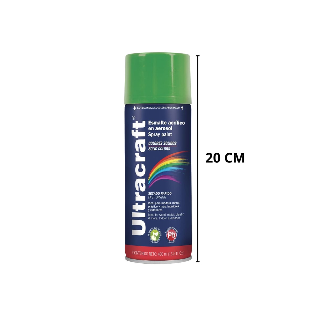 Pintura spray color Verde Irlandés  ULTRACRAF3