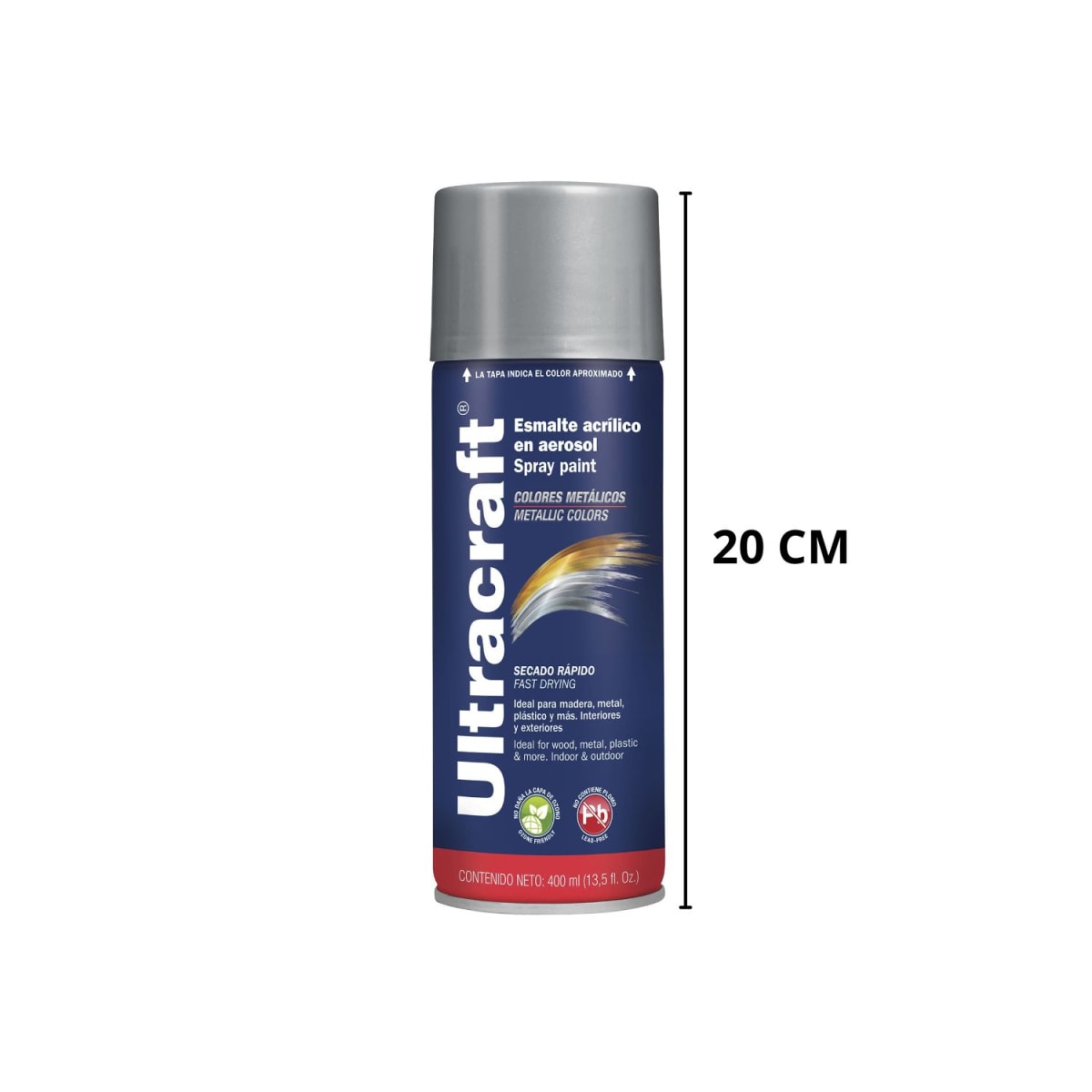 Pintura spray color Cromo Premium Ultracraft3