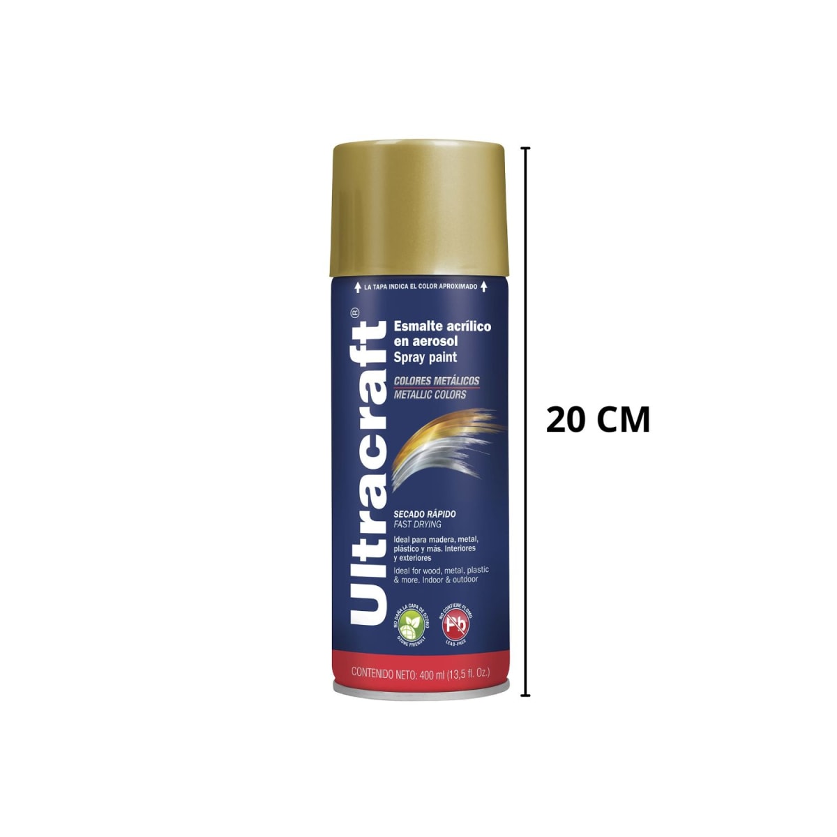 Pintura Spray Color Oro Premium x4 Unidades Ultracraft5