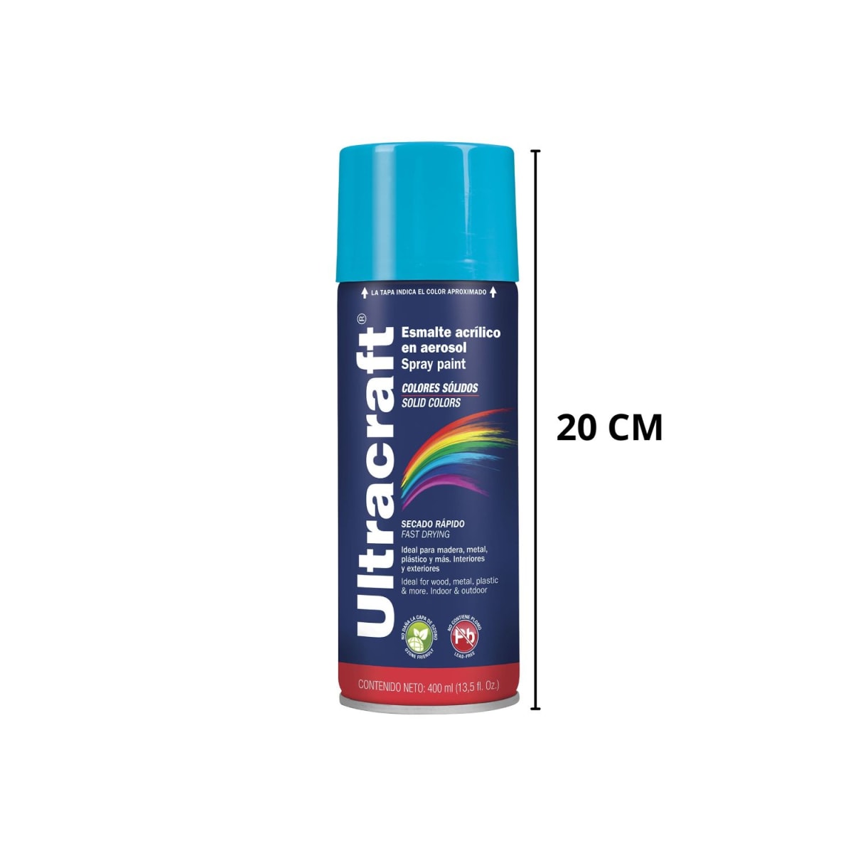 Pintura Spray Color Azul Celeste x4 Unidades Ultracraft4