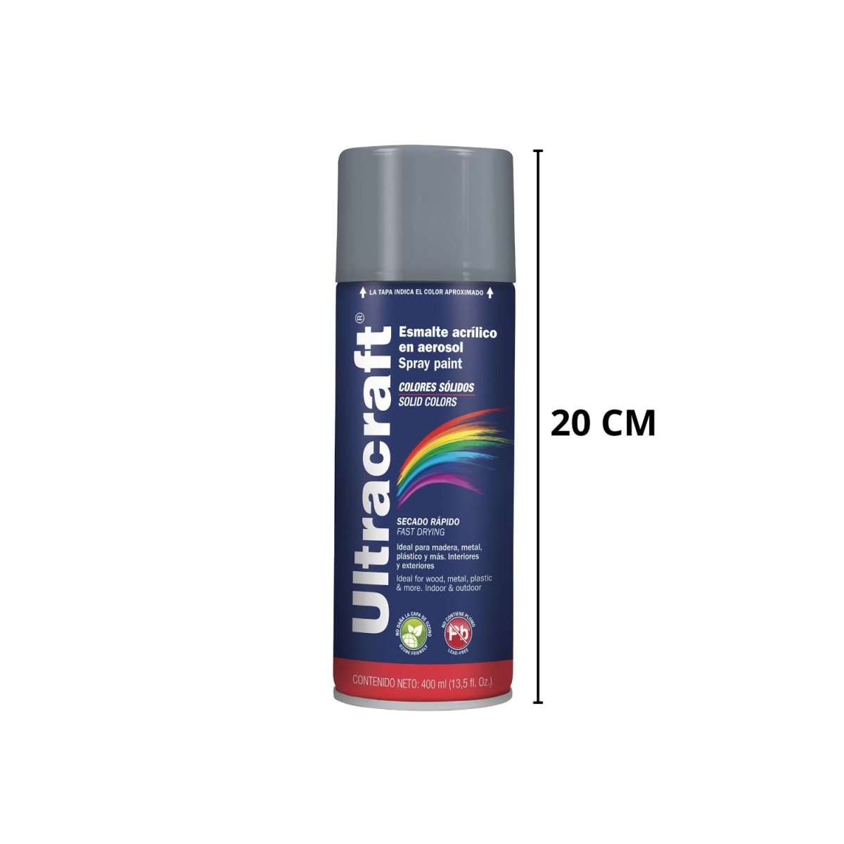 Pintura Spray Color Gris x4 Unidades Ultracraft4