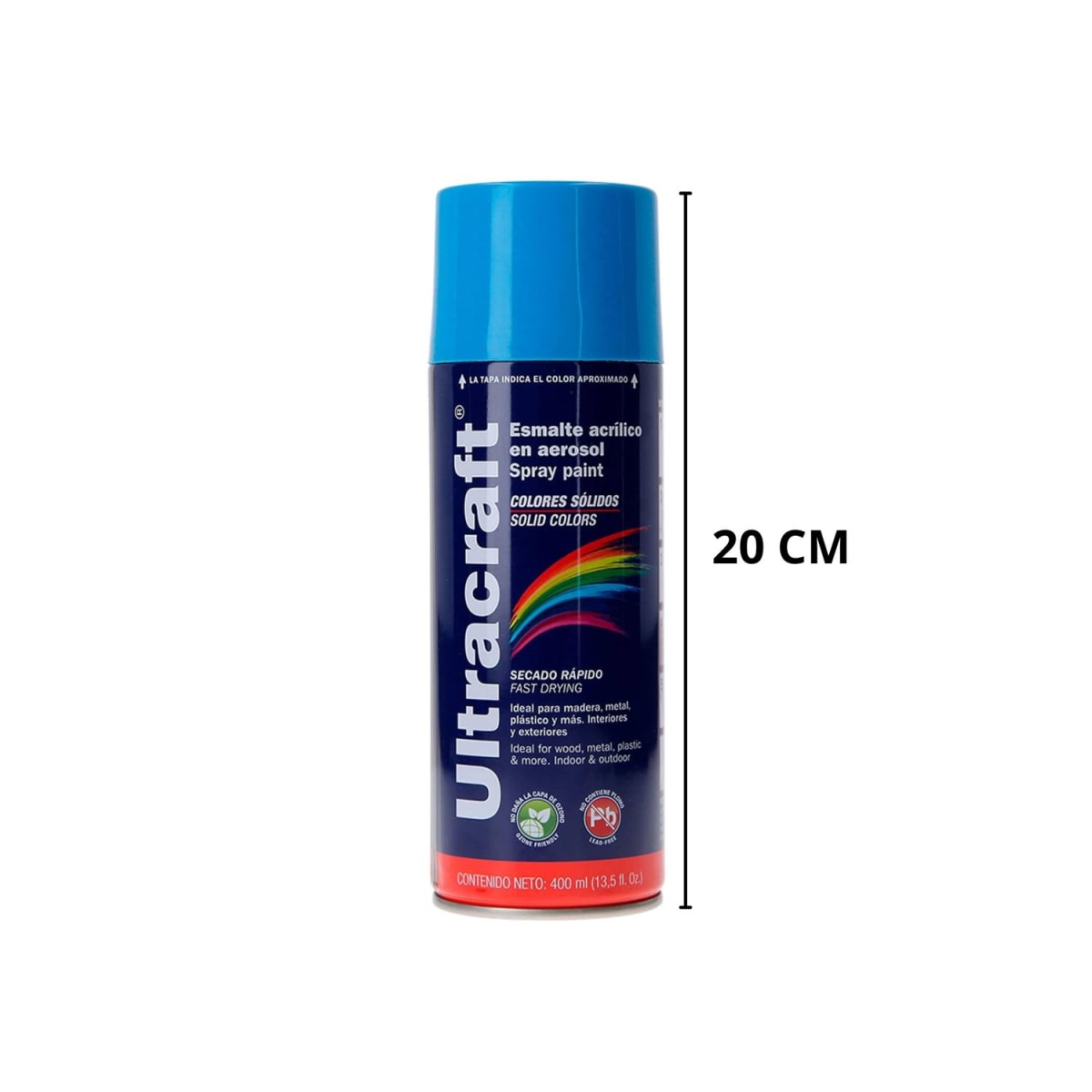Pintura Spray Color Azul Claro x4 Unidades Ultracraft4