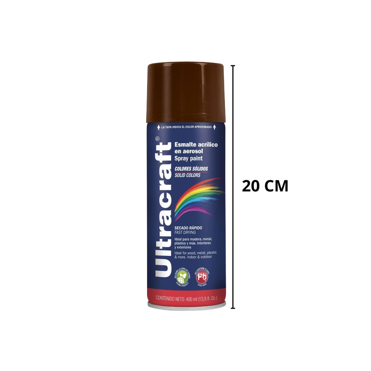 Pintura Spray Color Marrón x4 Unidades Ultracraft4