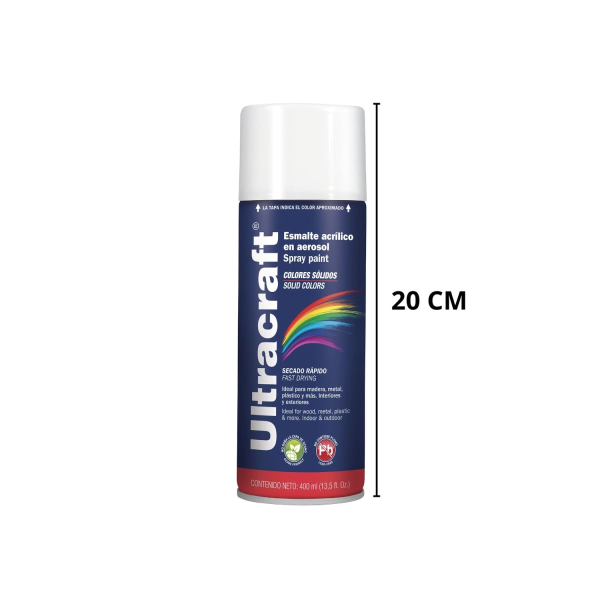 Pintura Spray Color Blanco Mate x4 Unidades Ultracraft4