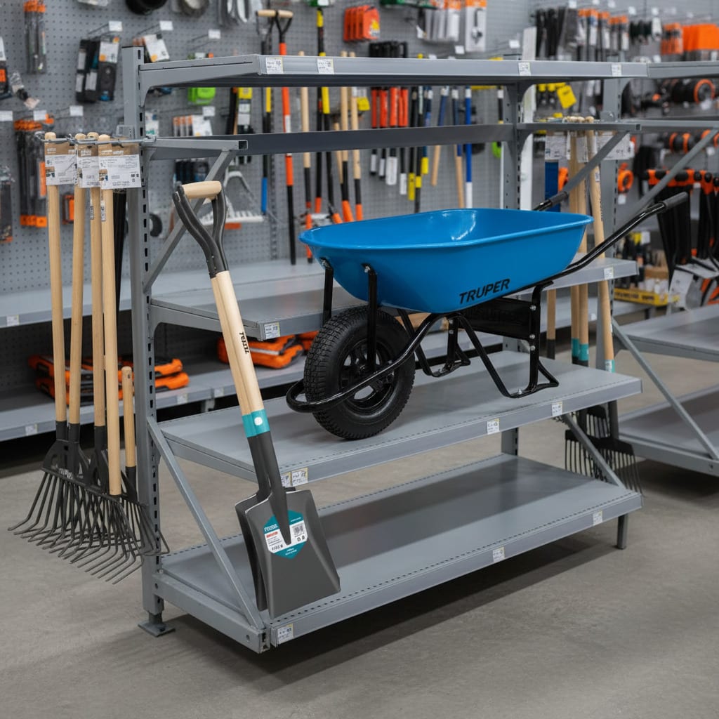 Carretilla 5.5 Truper + 2 Palas Cuadrada Total9